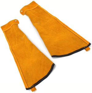 Manga De Cuero Res Amarillo Para Soldador